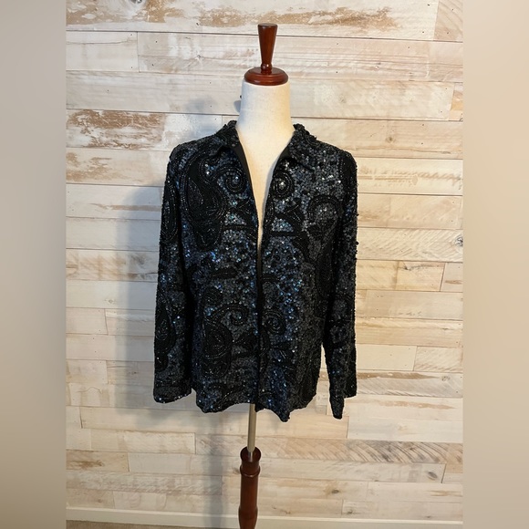 NWT Chicos size M sequined jacket - Picture 1 of 9